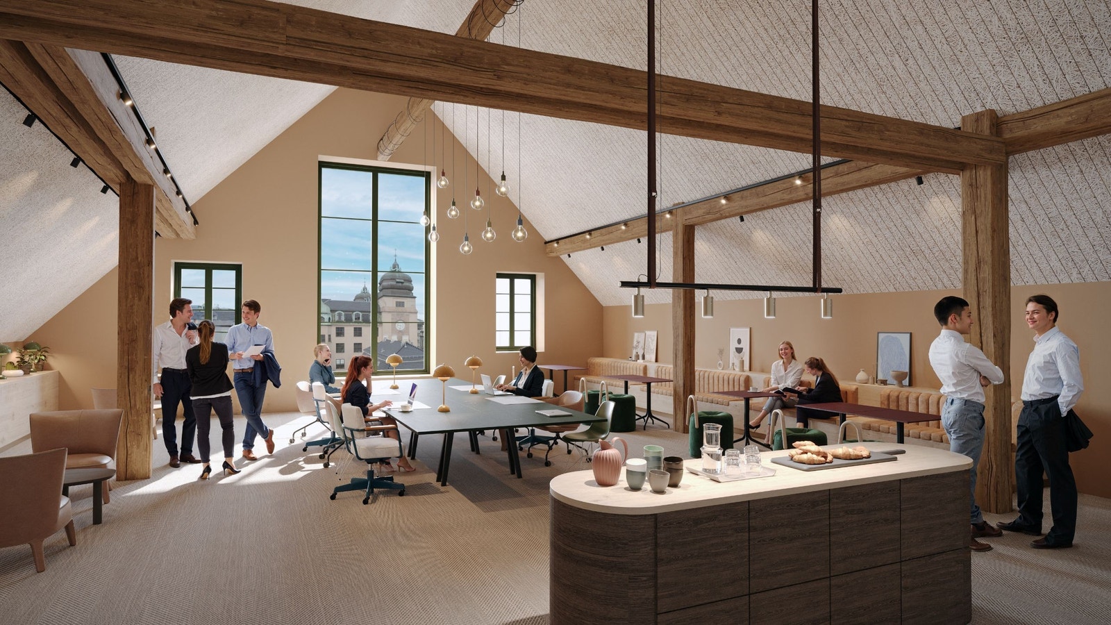 Illustrasjon 7 etasje Galleribilde