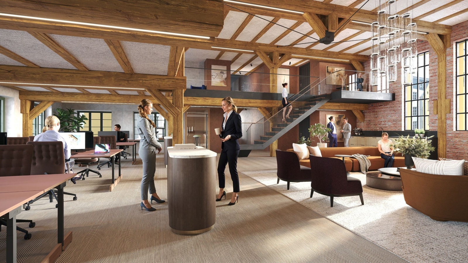 Illustrasjon 5 etasje Galleribilde