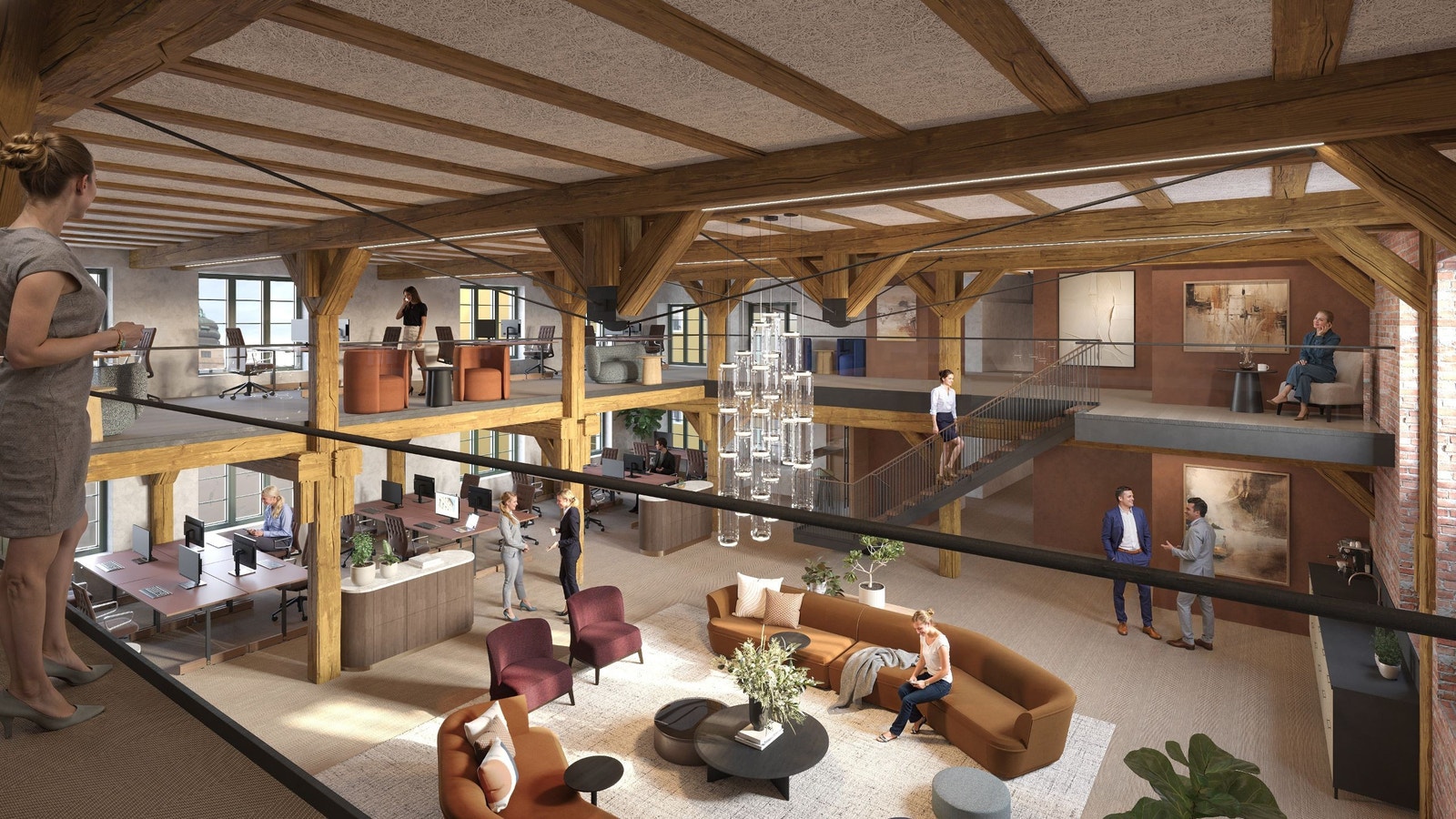 Illustrasjon 5 etasje Galleribilde