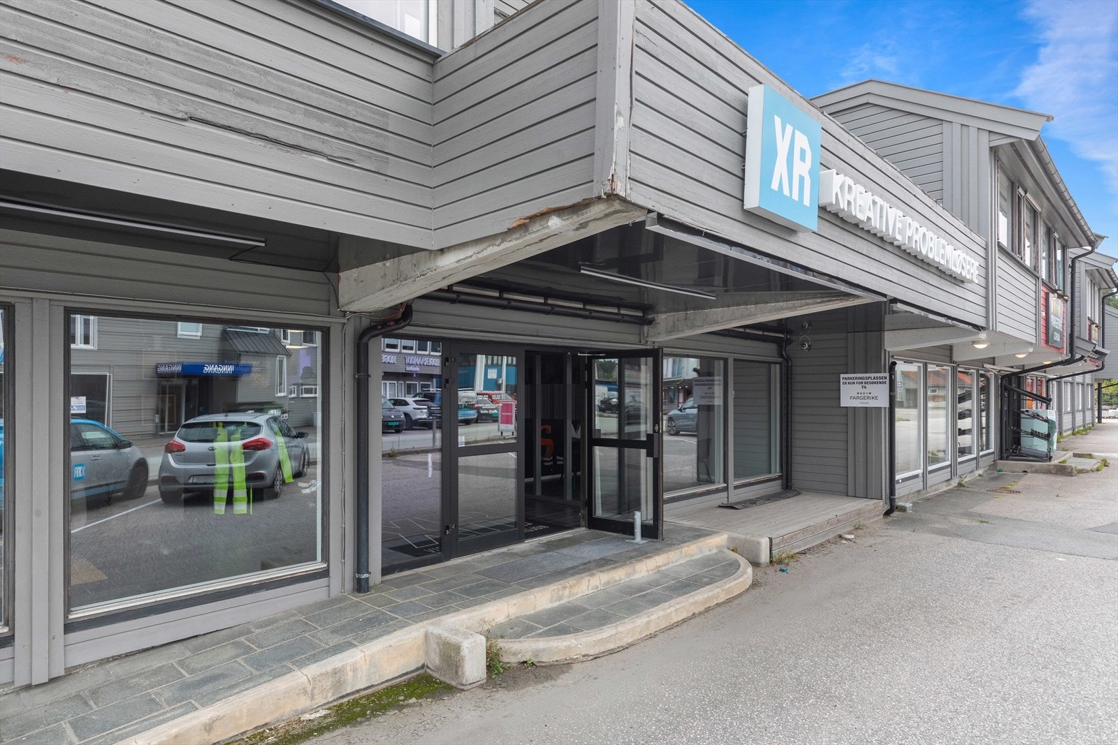 God eksponering mot området Galleribilde