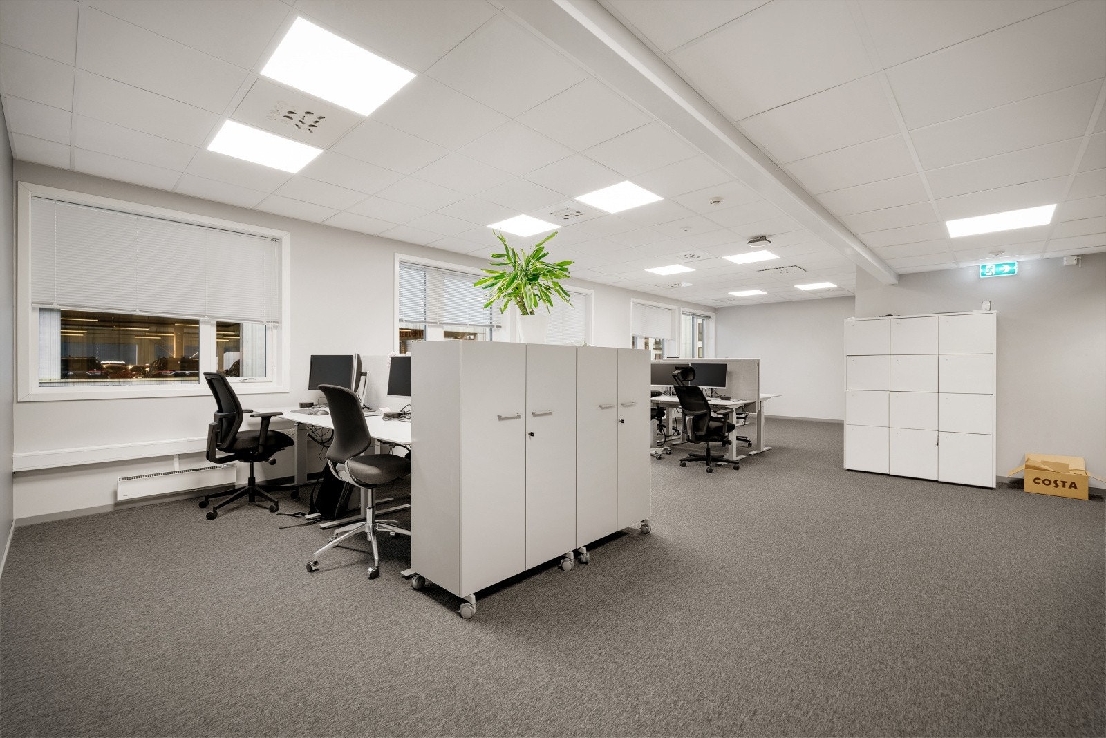 Bilde fra annen leietaker. Gode muligheter for nye leietakere til å påvirke valg av kvalitet og innredningsløsninger Galleribilde