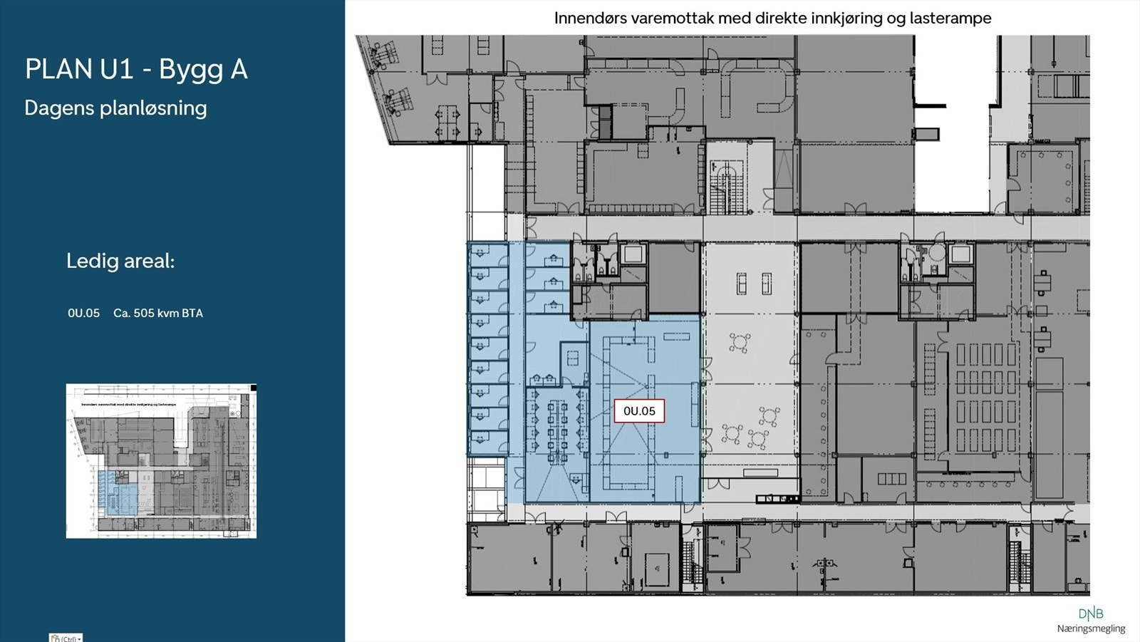 Ledig areal U1. etasje Galleribilde