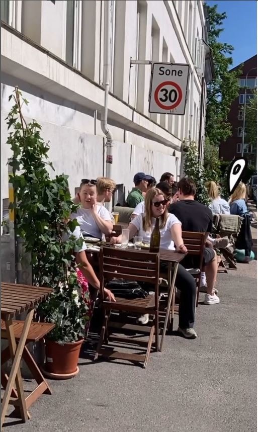 Populær plass på sommeren Galleribilde