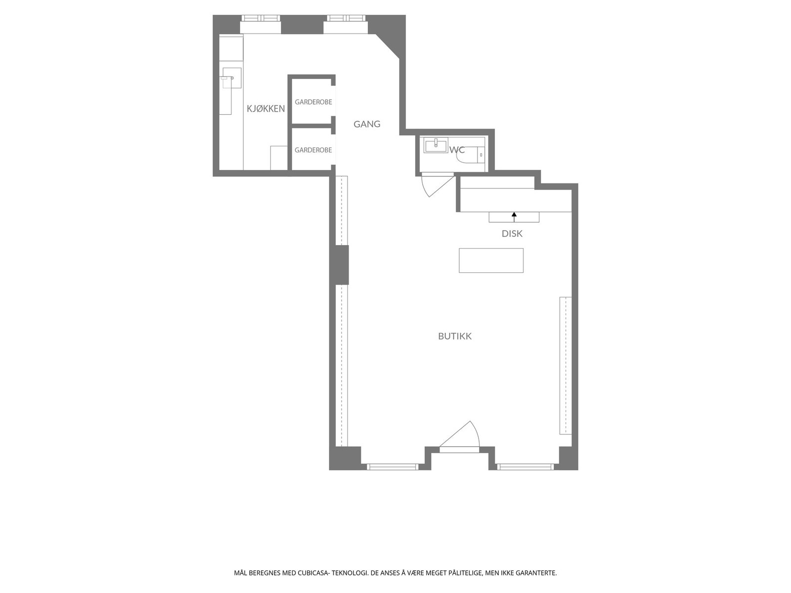 Plantegning Galleribilde