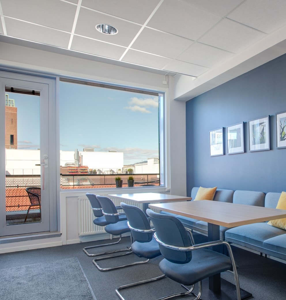 Noen av etasjene har tilgang til egen terrasse. Galleribilde