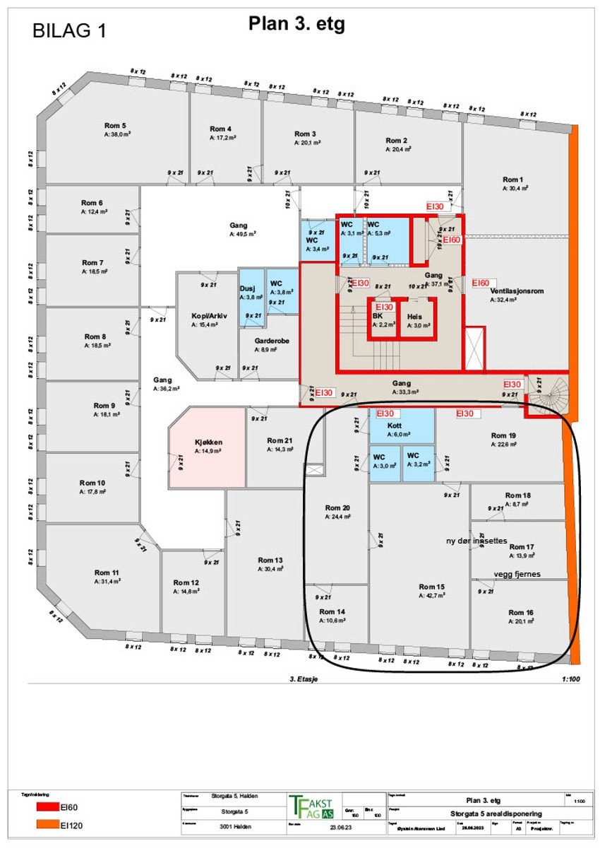 Plantegning Galleribilde