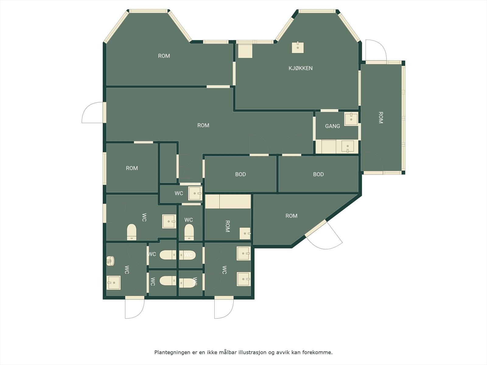 Plantegning Galleribilde