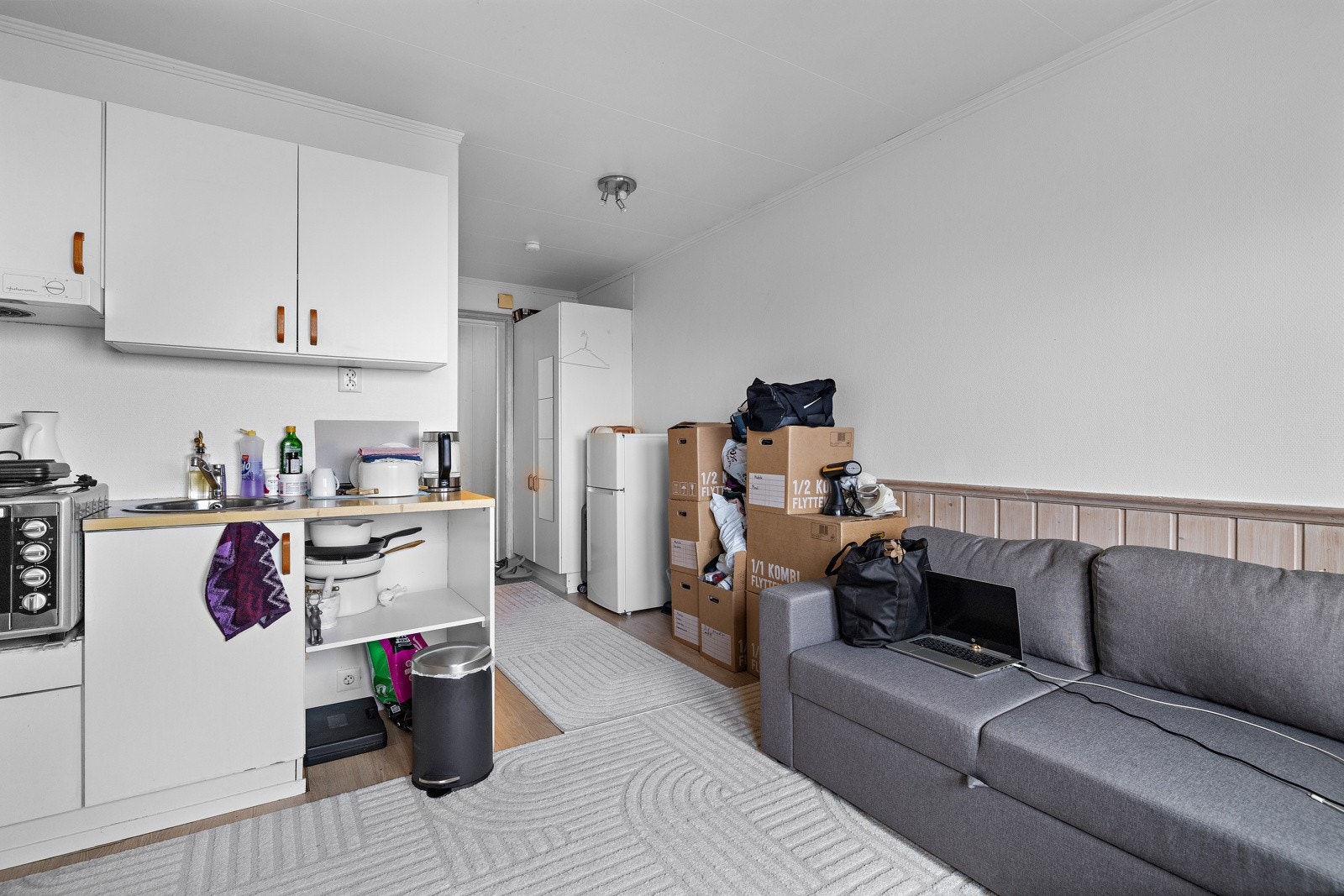 De minste leilighetene inneholder stue/kjøkken/soverom og eget bad. Galleribilde