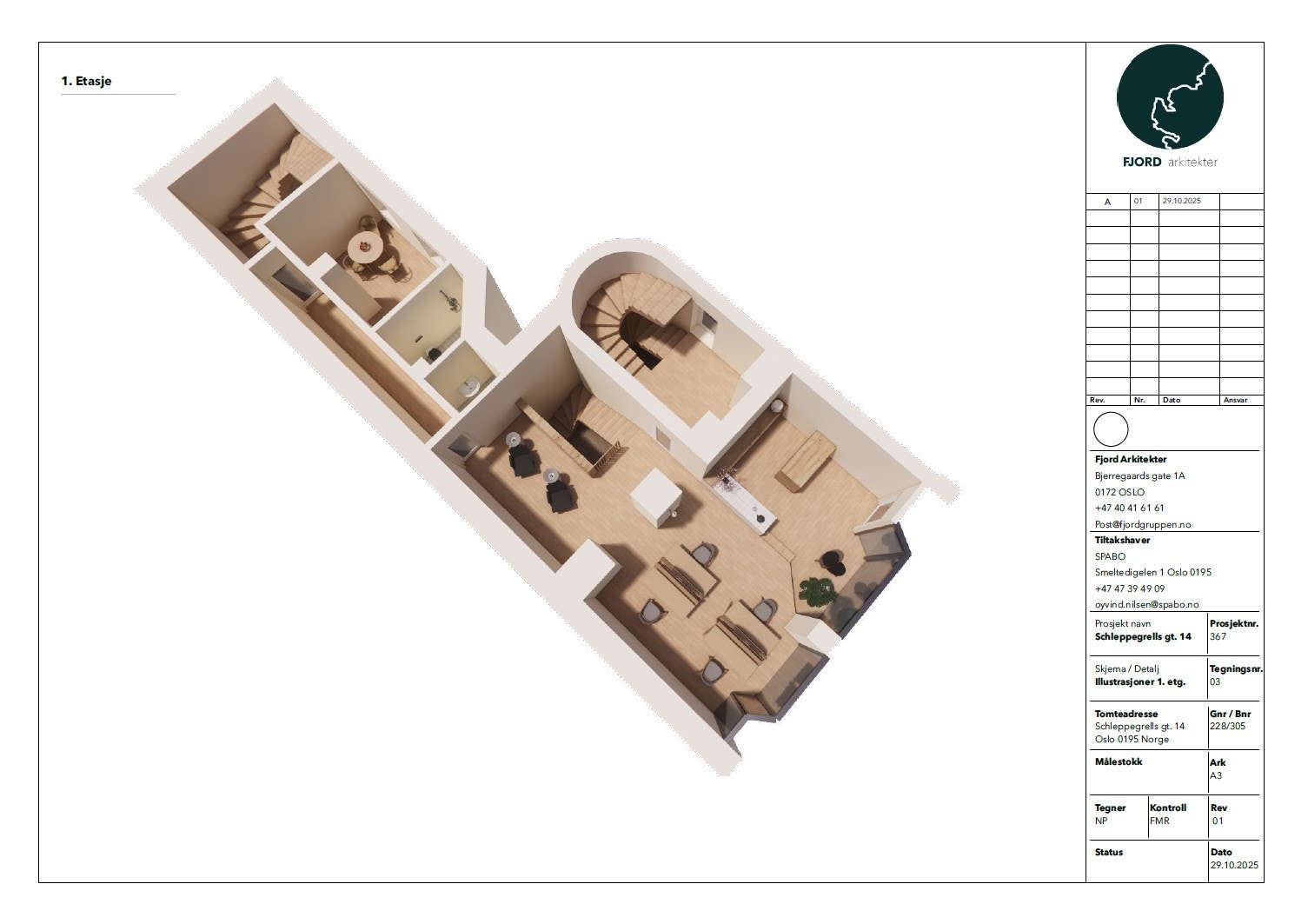Mulighetsstudie for hvordan 1. etasje kan bli Galleribilde