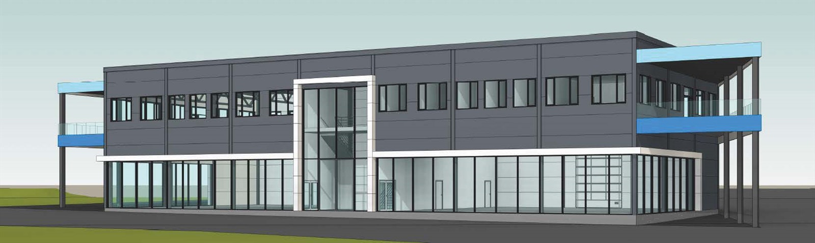 Skisse - prosjektert bygg Galleribilde