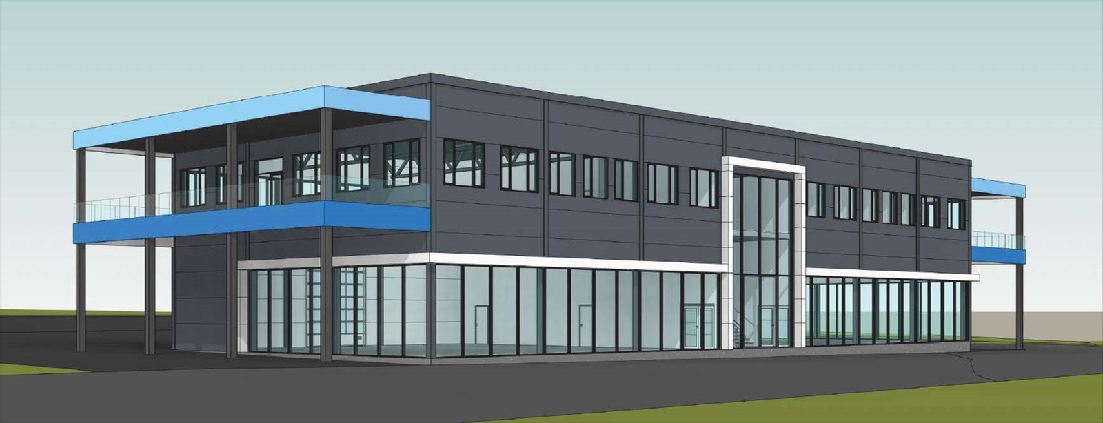 Skisse - prosjektert bygg Galleribilde