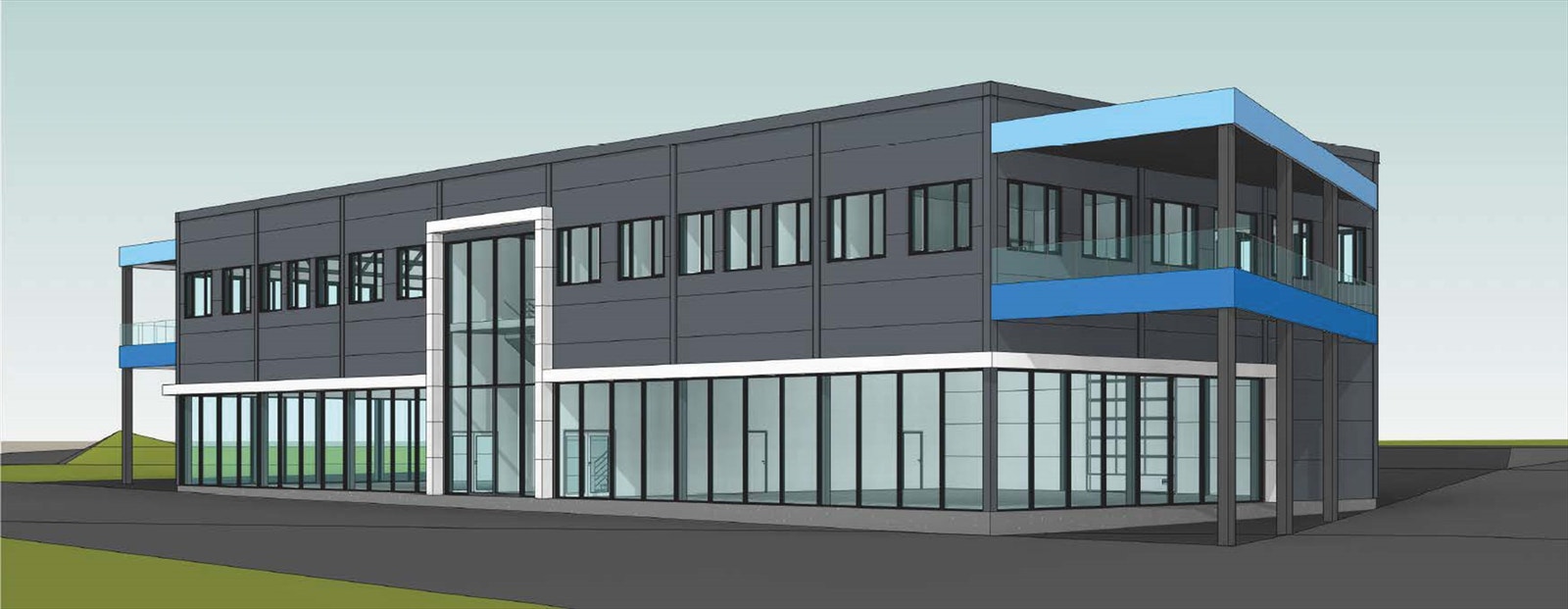 Skisse - prosjektert bygg Galleribilde