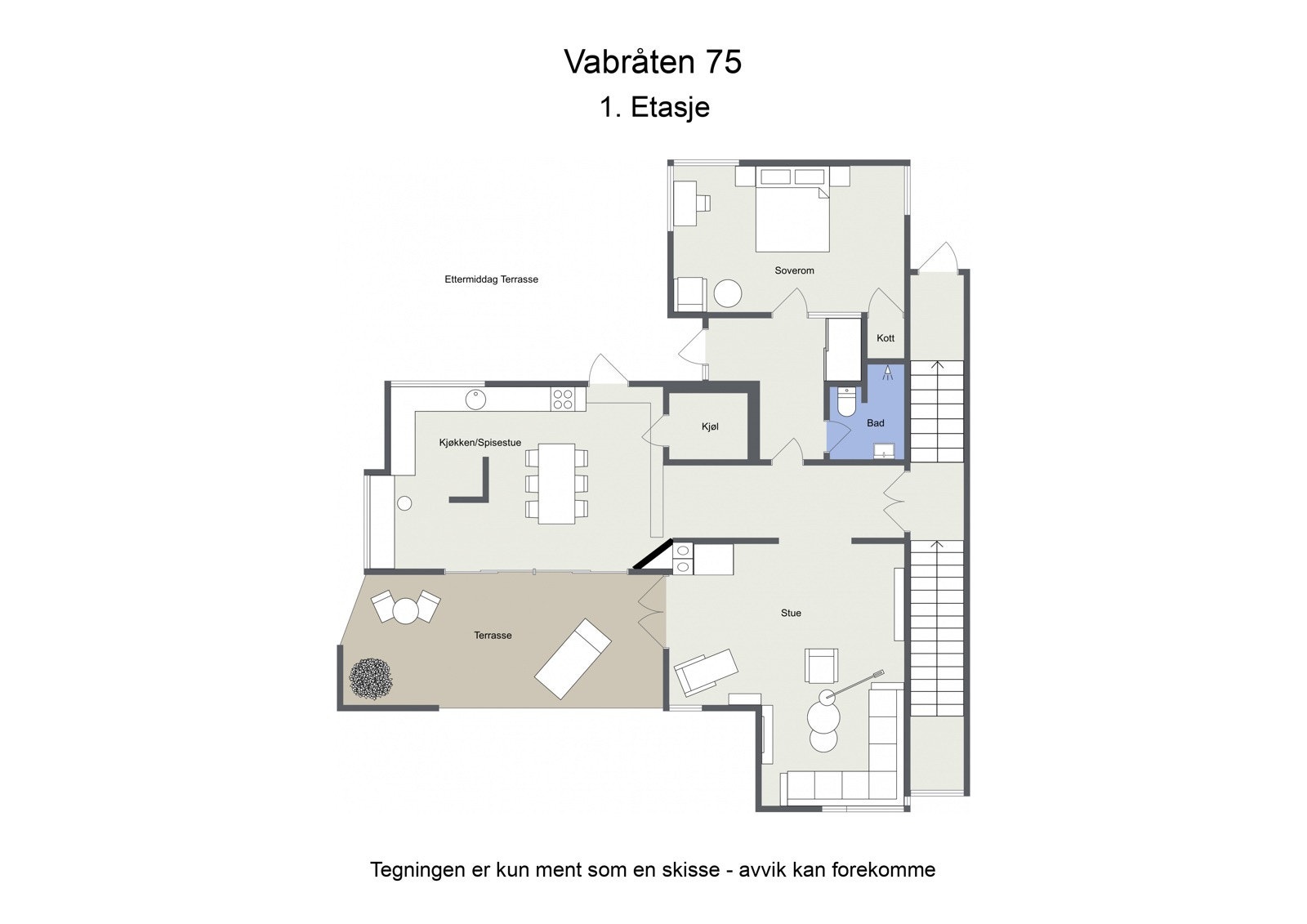 Planskisse 1.etasje Galleribilde