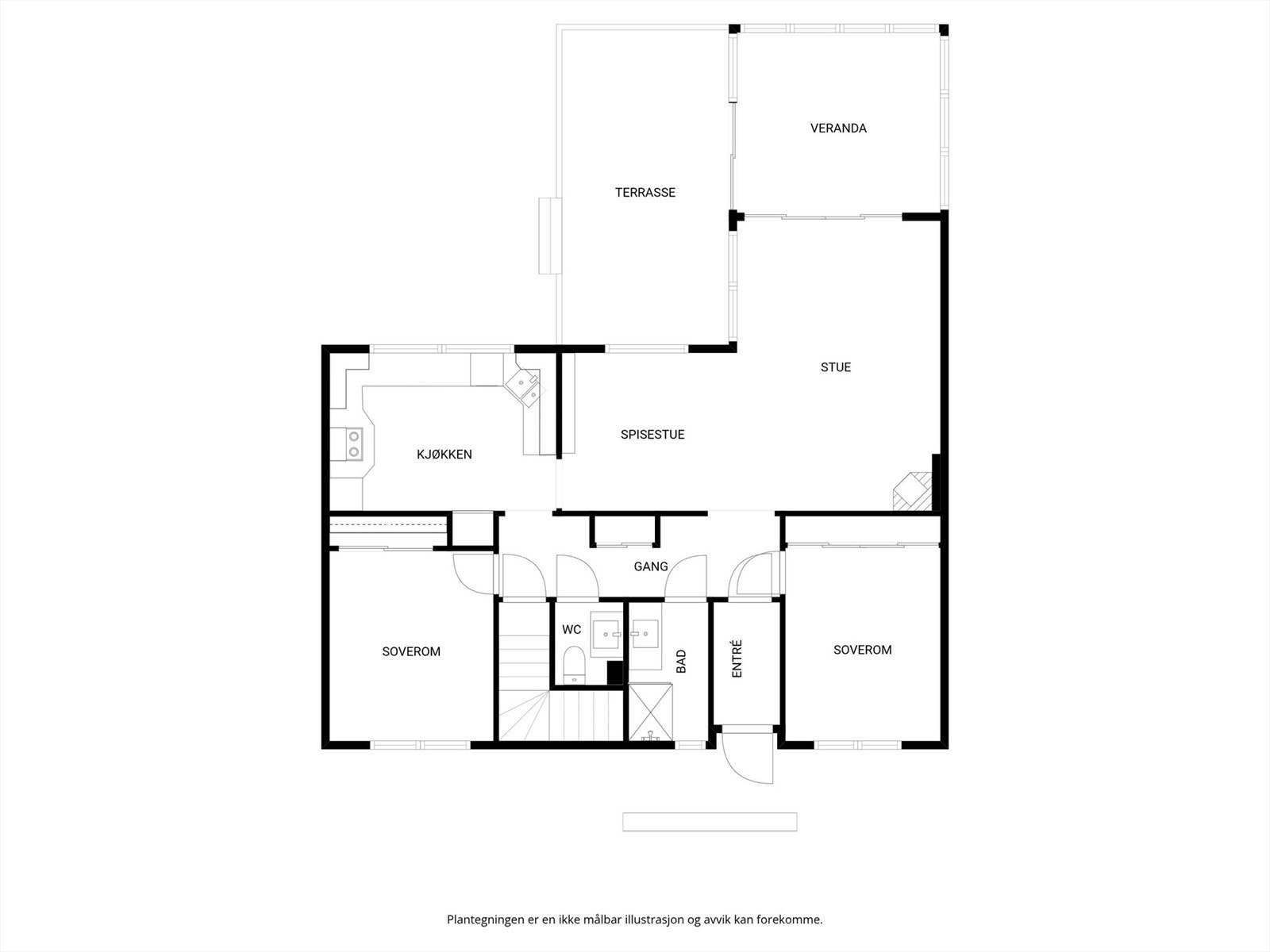 Plantegning 1. etasje. Galleribilde