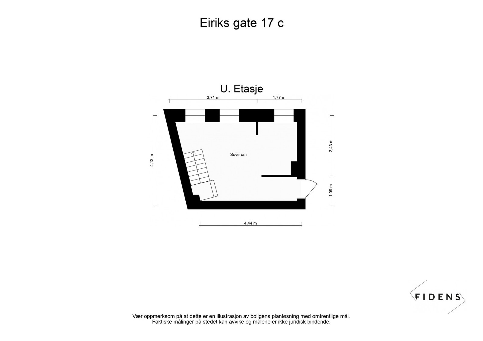 Planløsning underetasje. Galleribilde