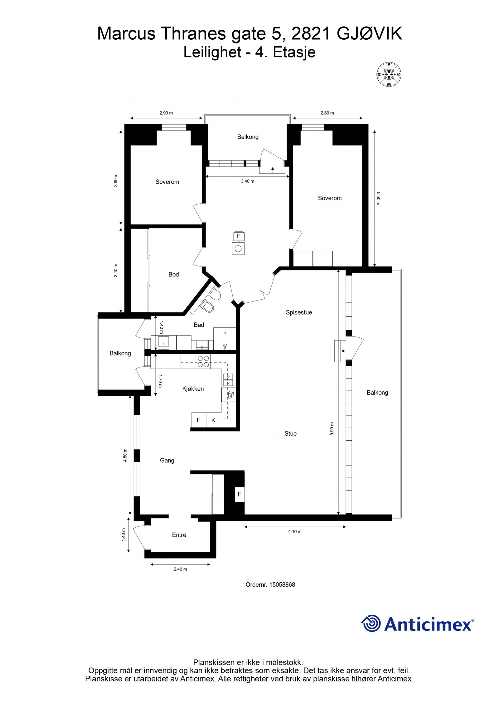 Plantegning Galleribilde