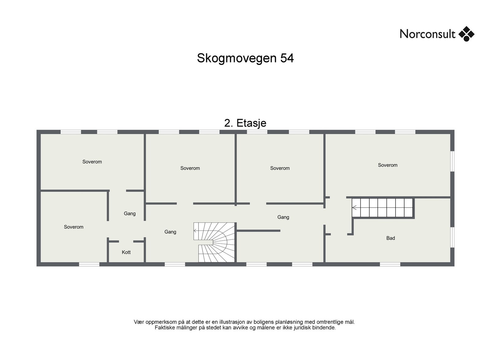 Planskisse - 2.etasje Galleribilde