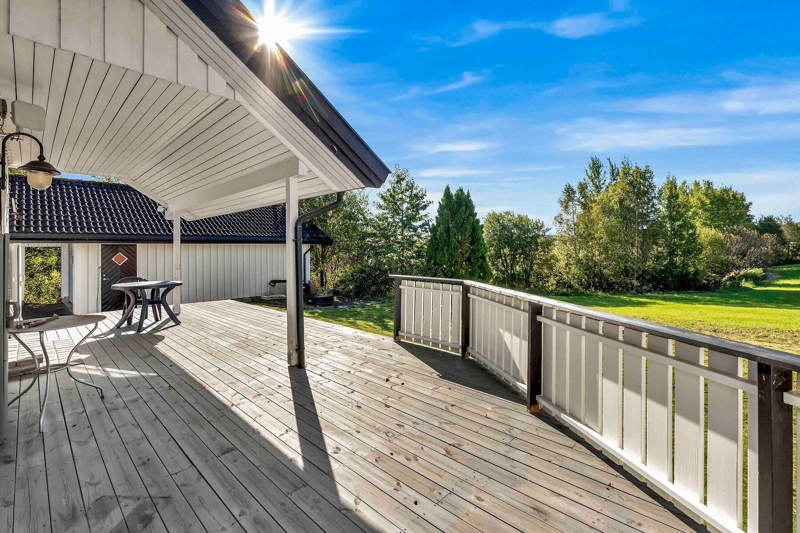 Her siter du i fullstendig skjermede omgivelser Galleribilde