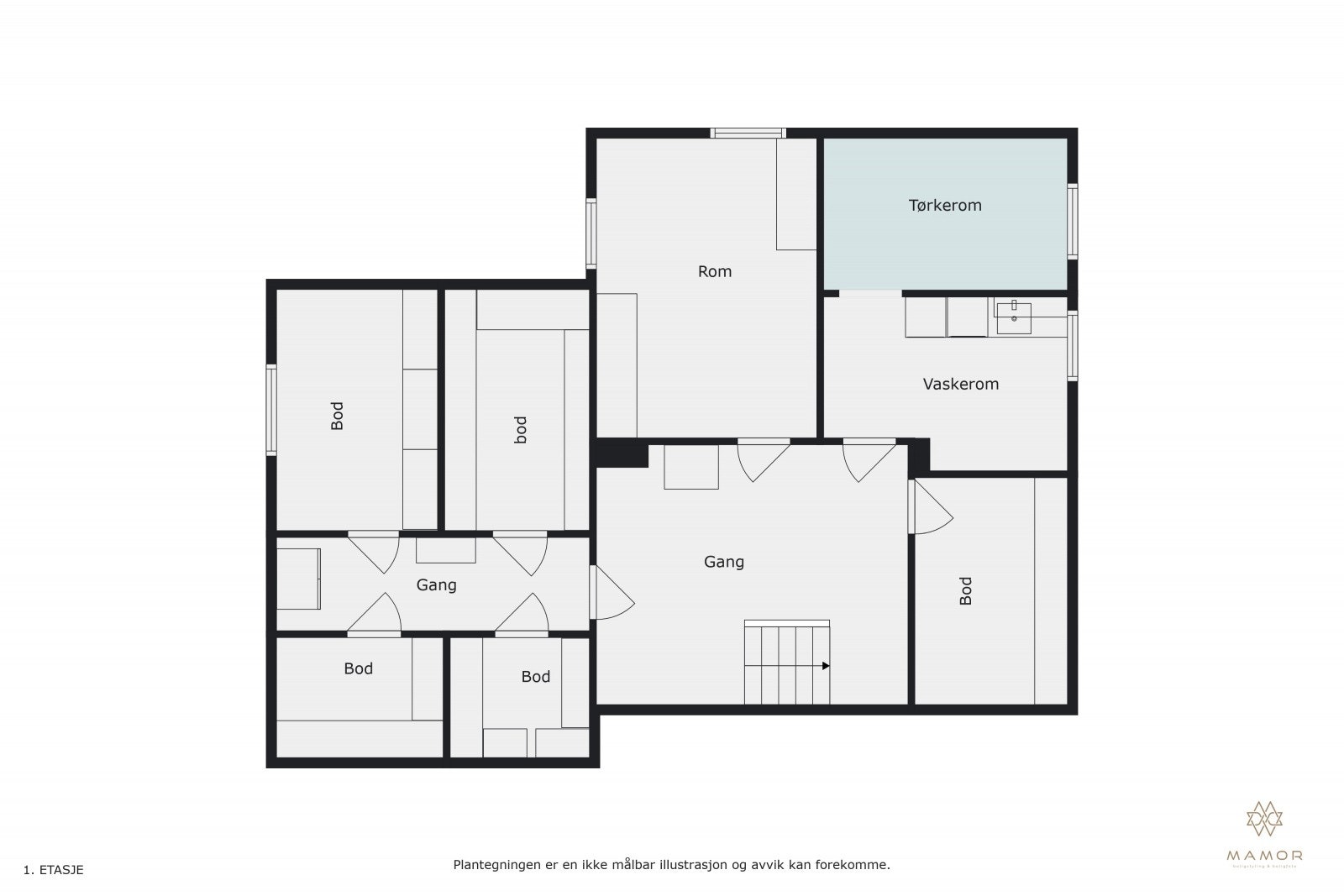 Plantegning kjeller Galleribilde