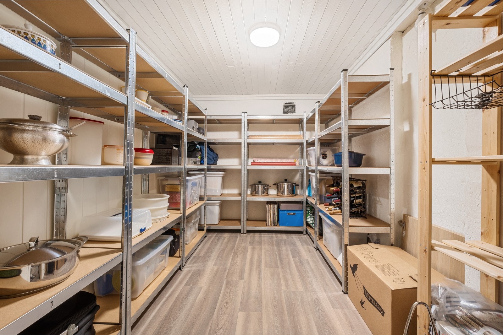 De romslige kjellerbodene sørger for at du får rikelig med lagringsplass Galleribilde