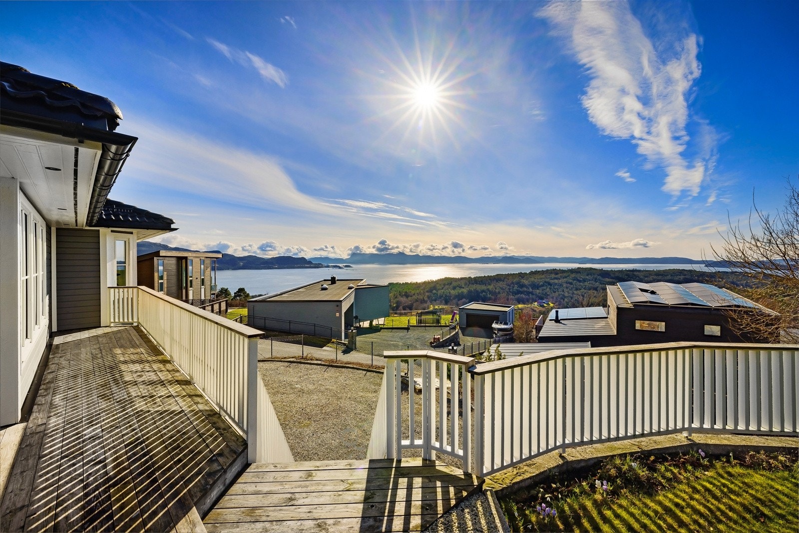 Nydelig utsikt og gode solforhold Galleribilde