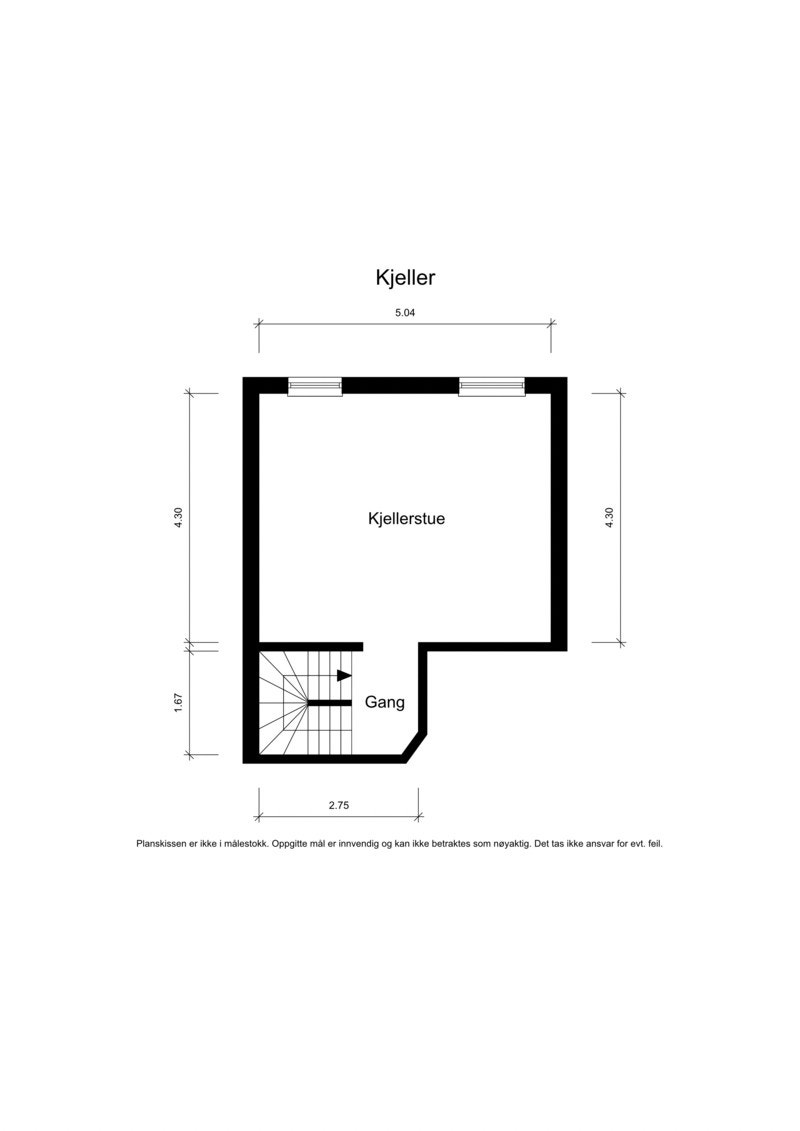 Plantegning kjeller Galleribilde