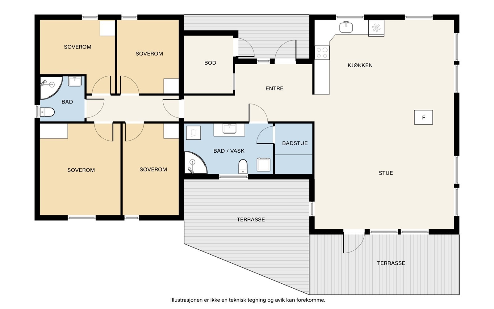 Plantegning - 1.etg. Galleribilde