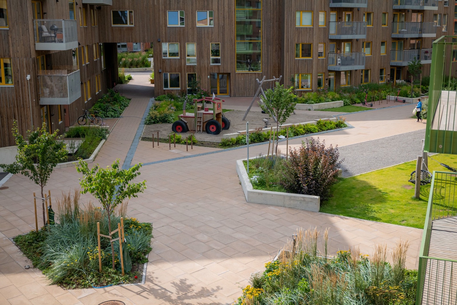 Utsyn fra balkong Galleribilde