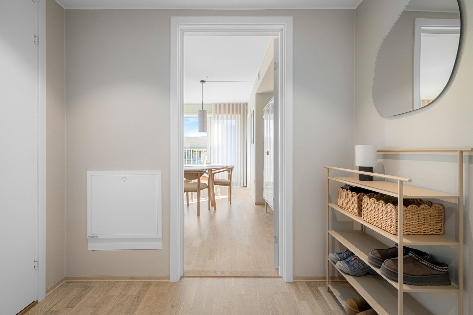 Gangen binder sammen de øvrige rommene på en god måte, uten at man mister unødvendig mange kvadratmeter Galleribilde