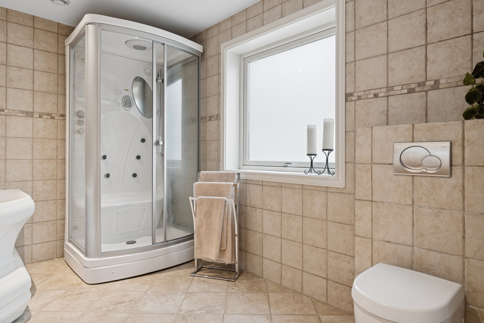 Badet har gulvvarme, som gir god lunk på kalde dager. Galleribilde