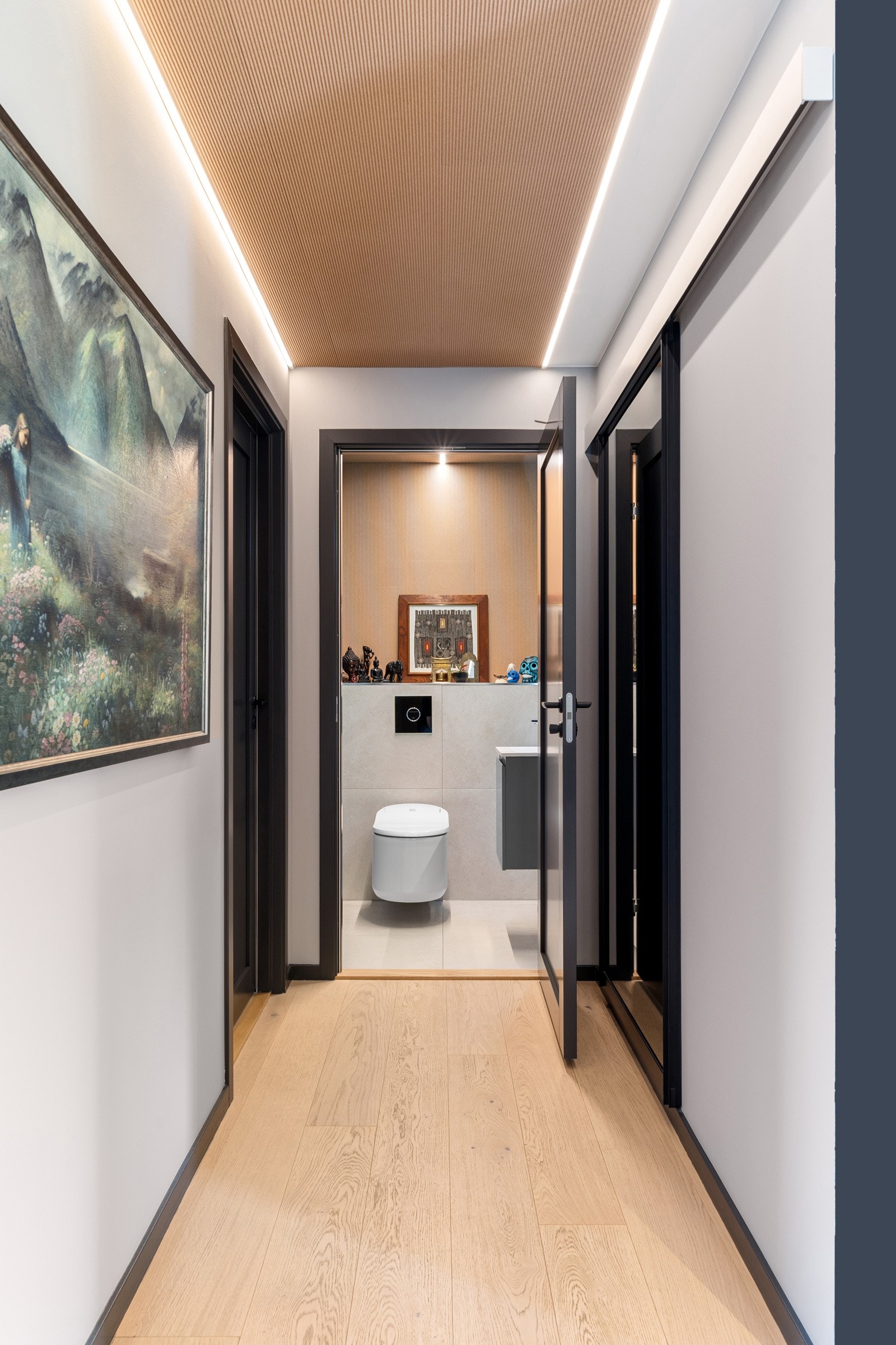 2. etasje: Når du kommer opp trappen er taket belagt med kork. En annerledes og meget kul detalj Galleribilde