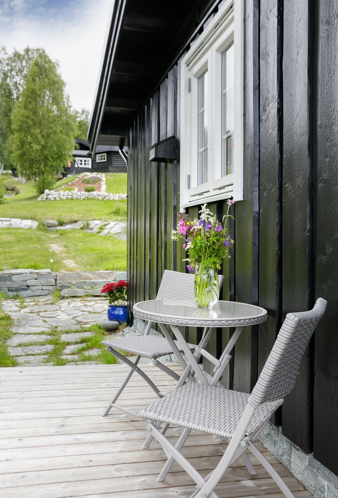 Deler av terrassen mot vest Galleribilde