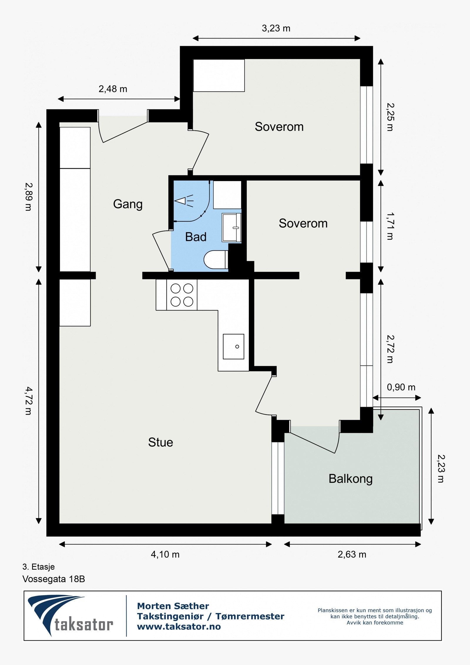 Plantegning - 3.etasje Galleribilde
