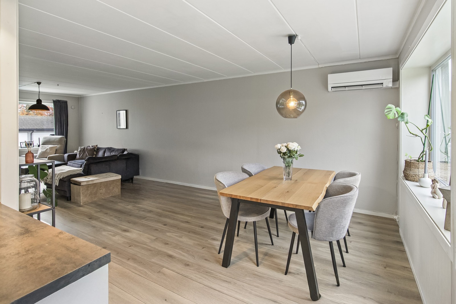 Spisestue og tv-stue Galleribilde