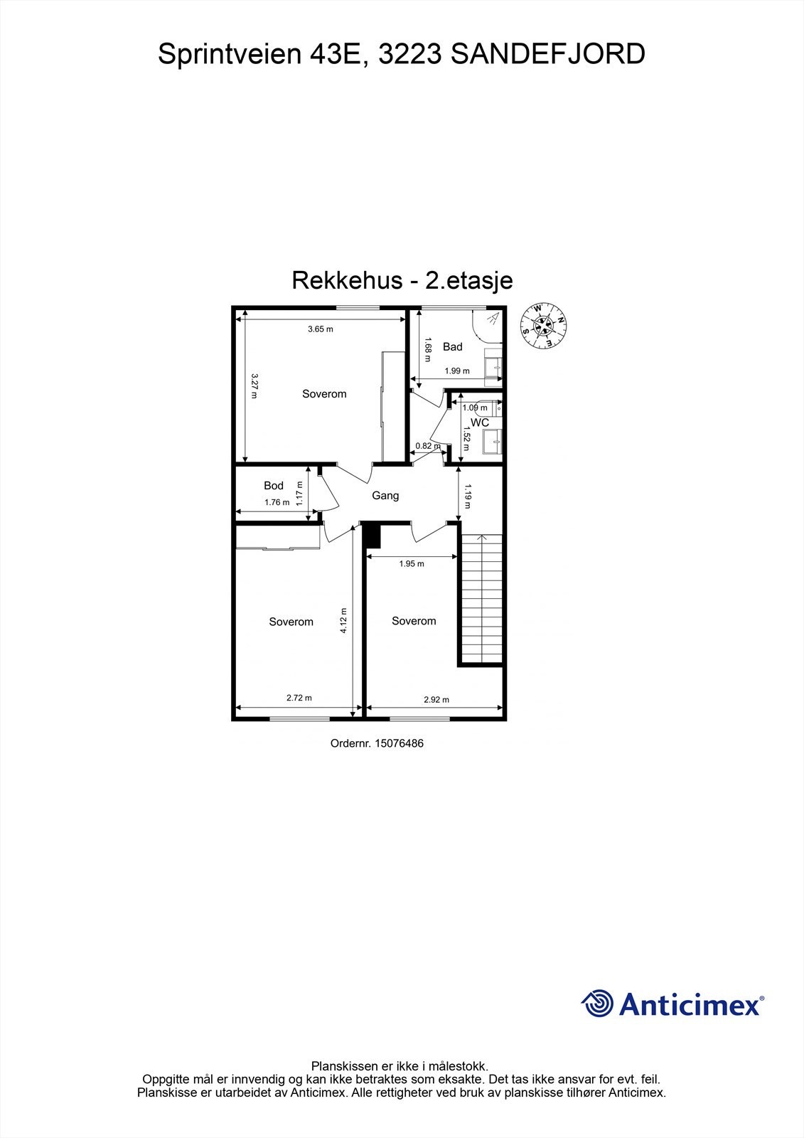 Plantegning 2.etasje Galleribilde