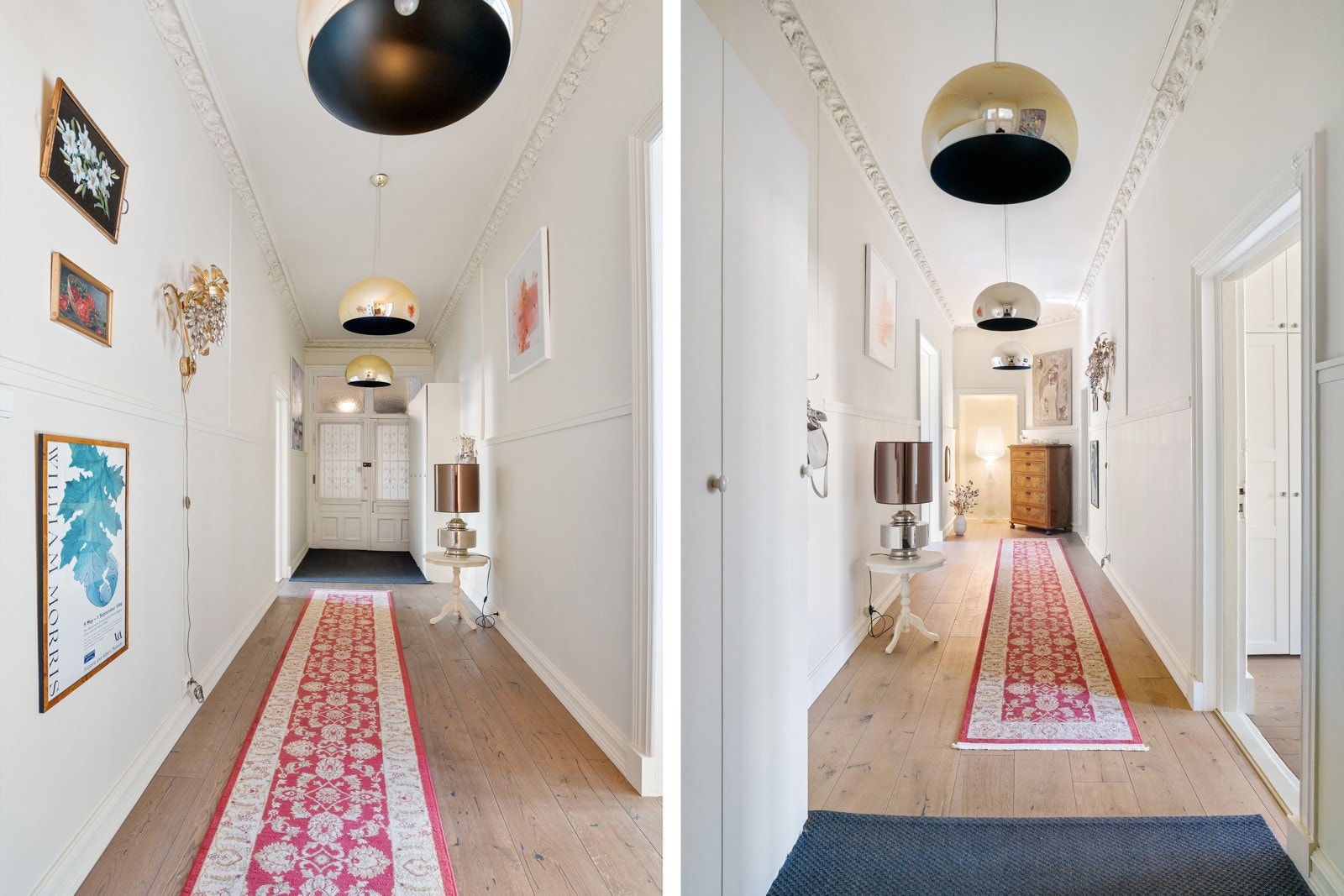 Fargevalgene skaper en harmonisk atmosfære, og det er godt med plass til yttertøy og sko Galleribilde