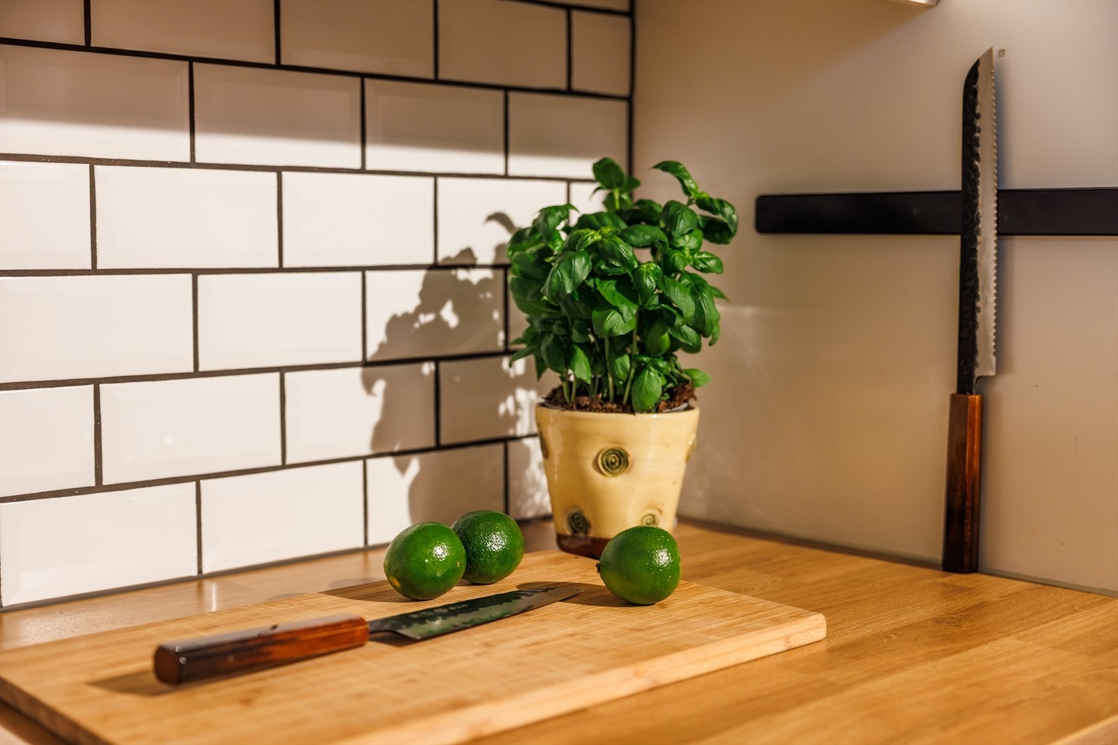 Det er opplegg for oppvaskmaskin, og både komfyrvakt og automatisk vannstopper er montert. Galleribilde