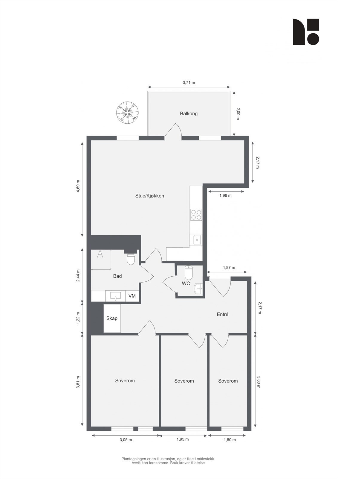 Plantegning Galleribilde