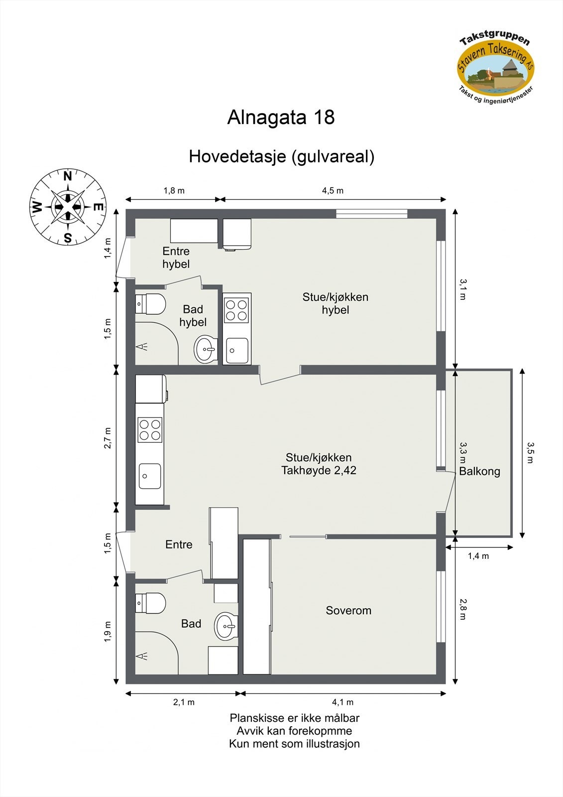 Plantegning (avvik kan forekomme) Galleribilde
