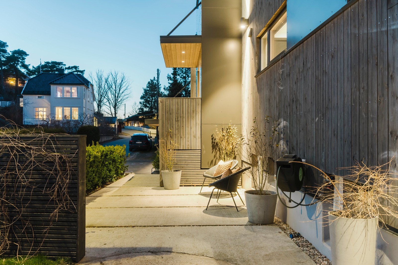 Flotte uteområder ved inngangsiden Galleribilde