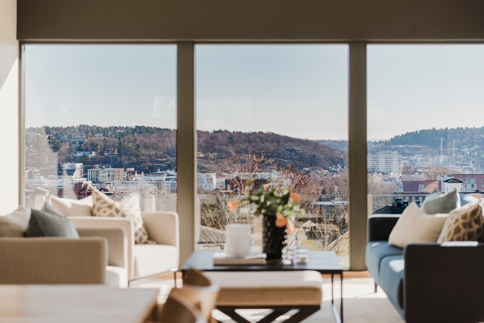 Her har du full oversikt over byen - fra din sofa! Galleribilde