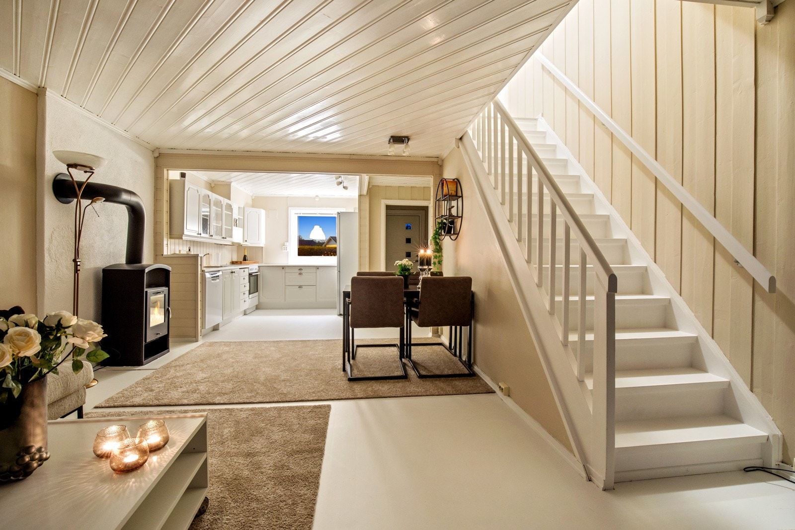 Hyggelig kveldsstemning. Galleribilde