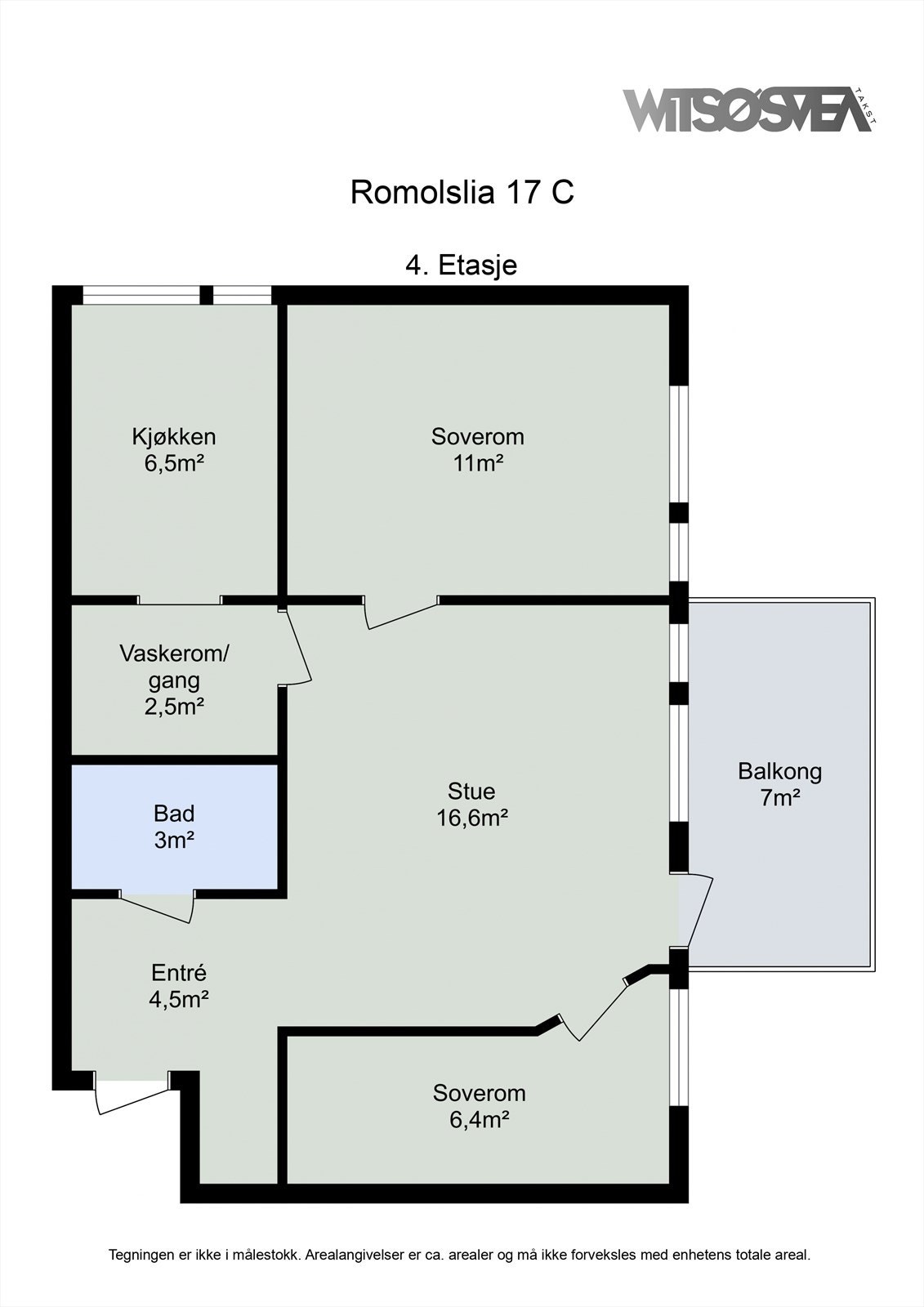 Planskisse 4. etasje Galleribilde