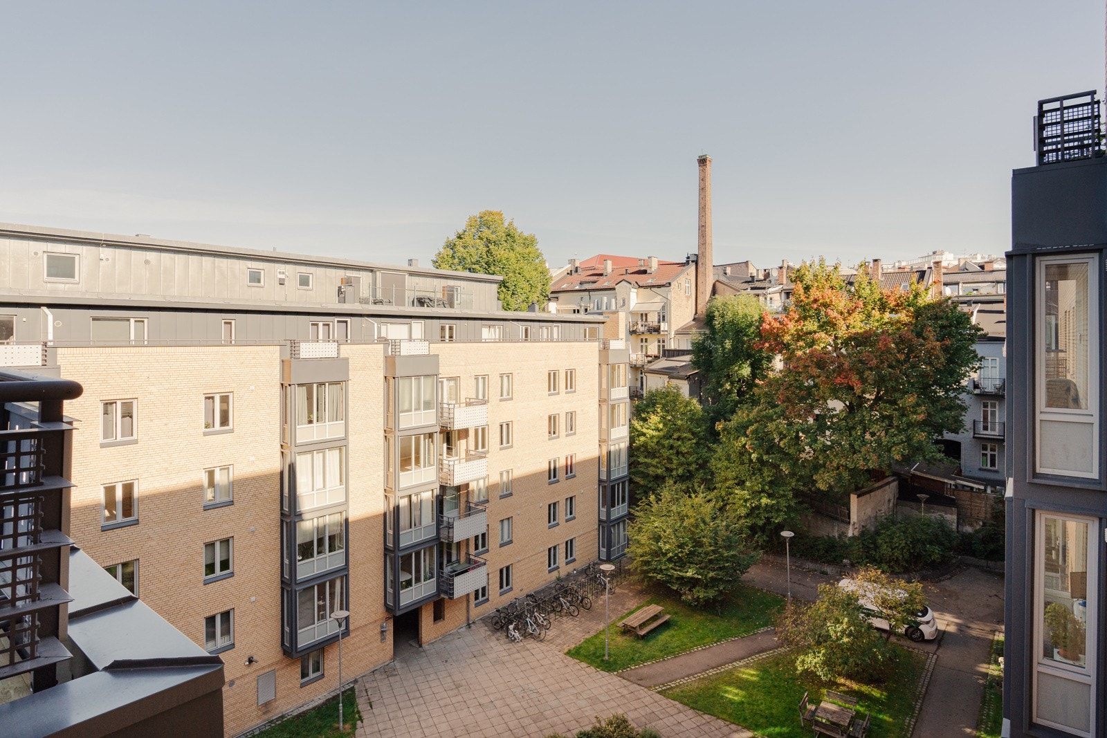 Utsyn fra takterrasse. Galleribilde