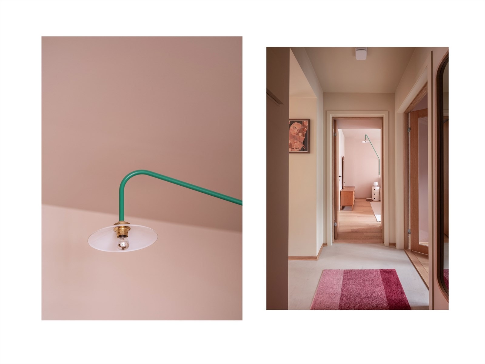 Alle rom er malt i moderne, delikate farger. Fargene endrer seg etter det naturlige lyset som treffer dem, og bare må oppleves på visning! Galleribilde
