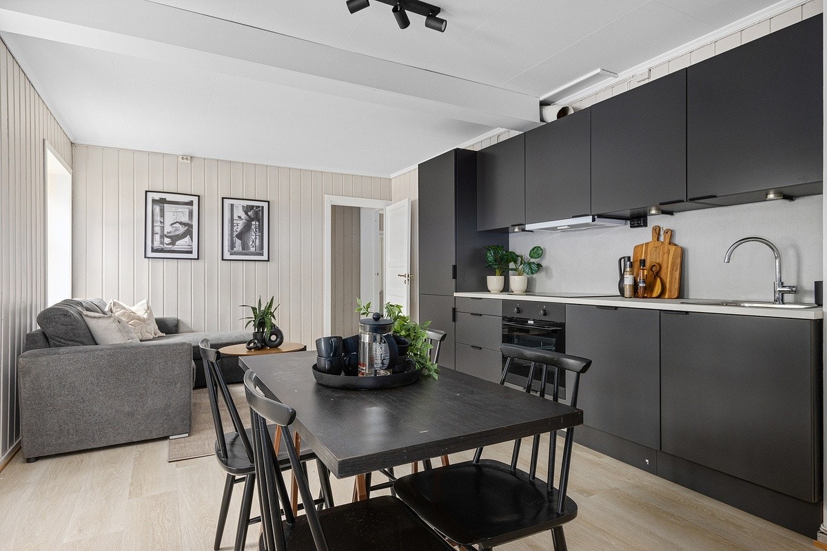 Åpen kjøkken og stue Galleribilde