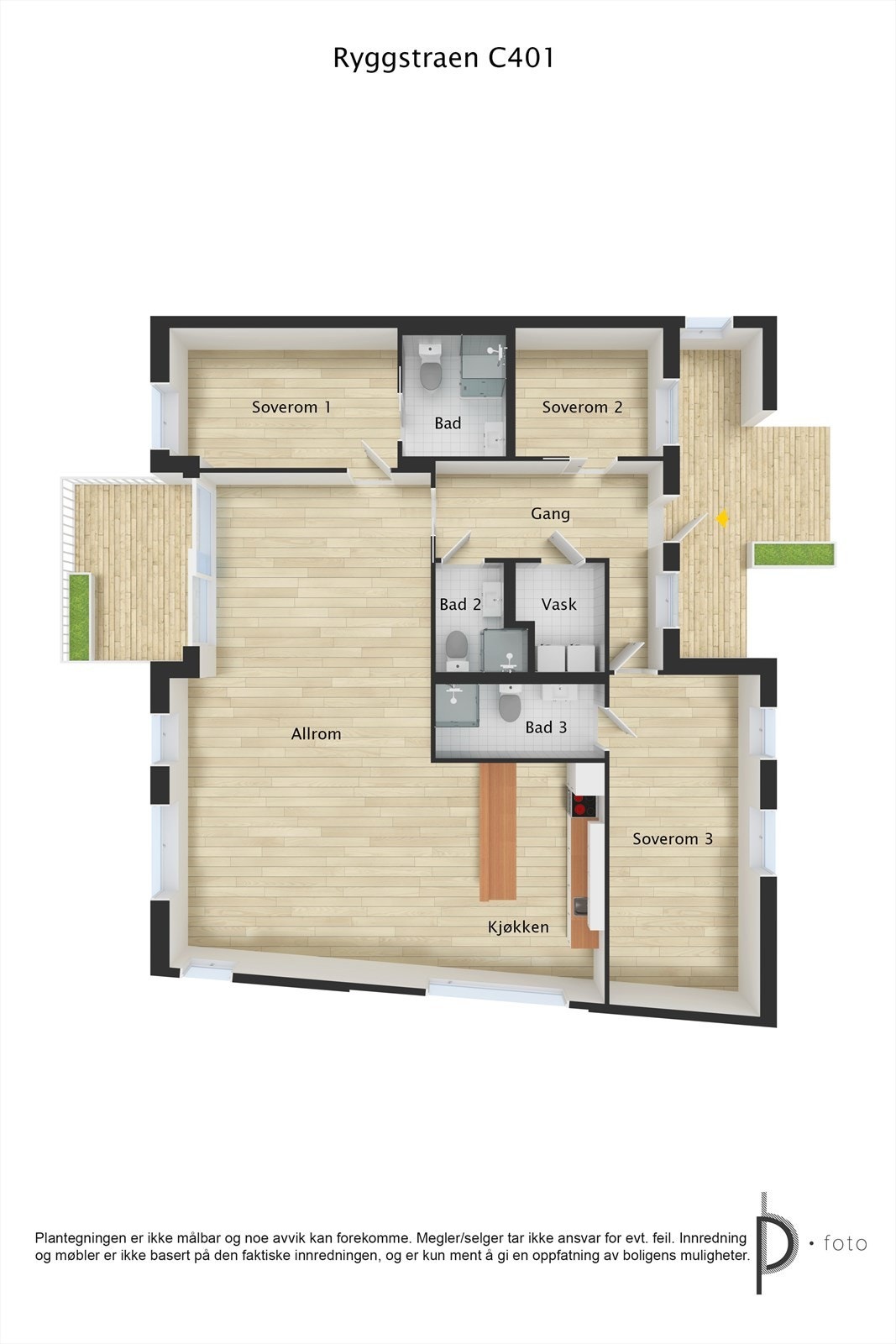 Plantegning Galleribilde