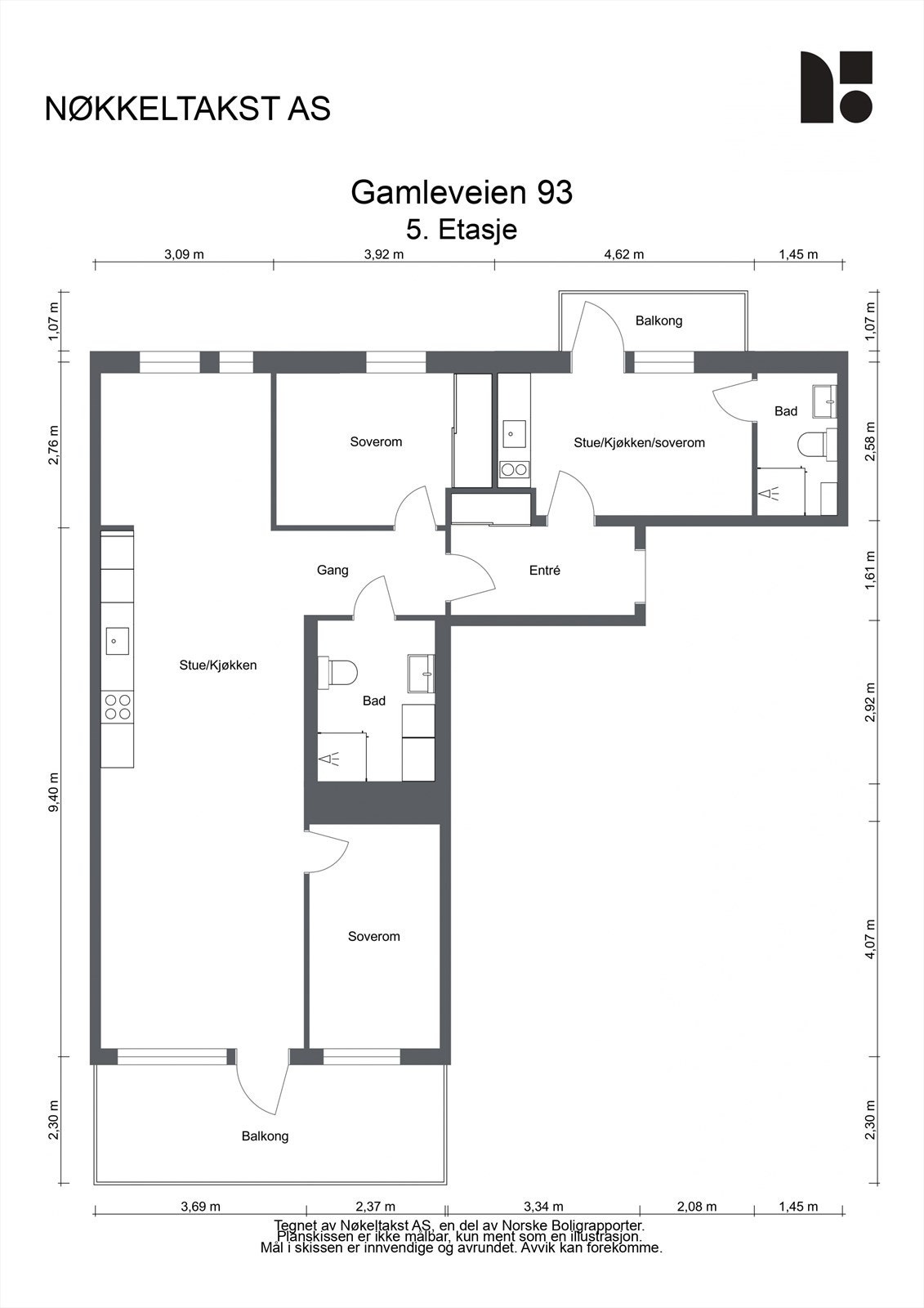 Plantegning Galleribilde