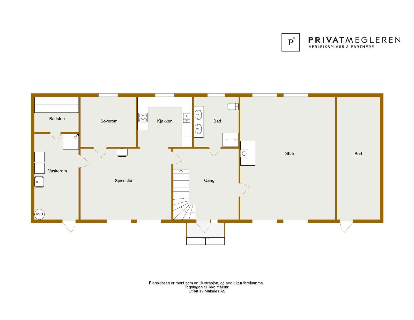 Plantegning 1. etasje. Avvik kan forekomme. Galleribilde