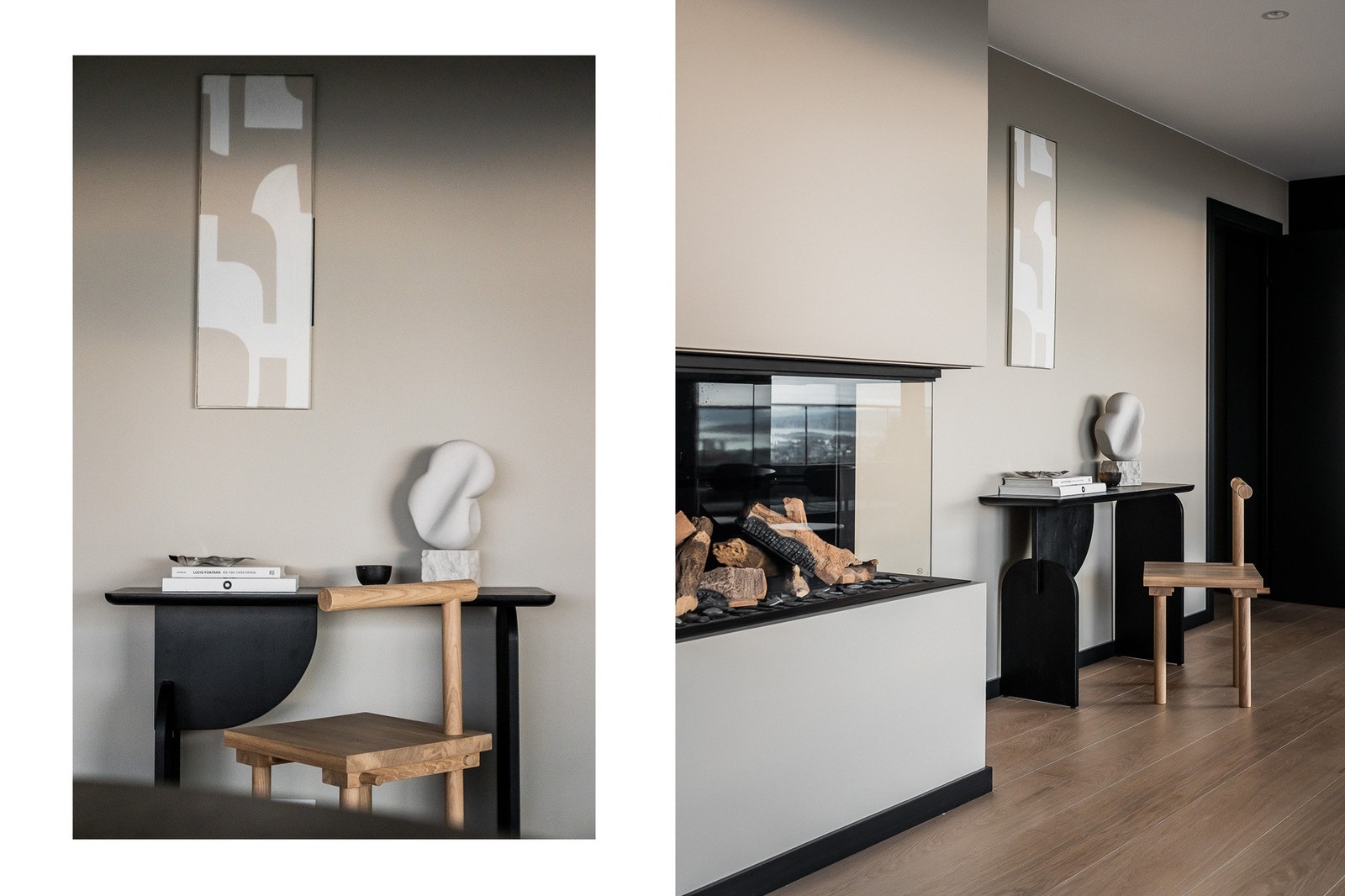 Gasspeisen er allrommets midtpunkt og kan nytes fra både sofagruppe, spisesstue og kjøkken. Galleribilde